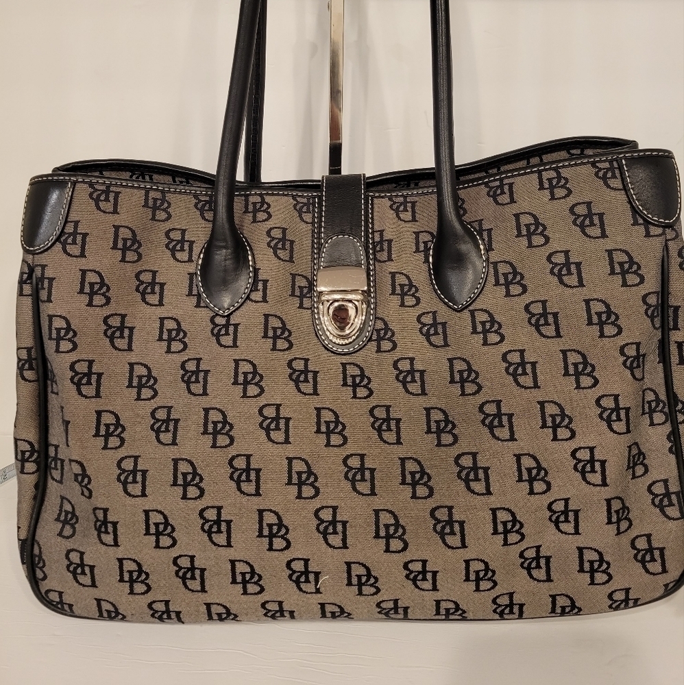 Dooney & Bourke Signature Monogram Large Handbag / Computer Bag/ Doctor Bag